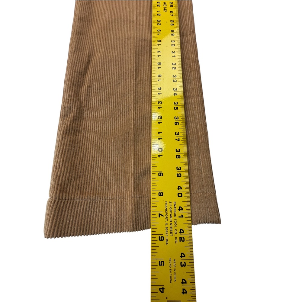 Oleg Cassini Men's 32x30/31 Camel 75% Silk Corduroy Pants NWT Flat Front - Picture 14 of 14